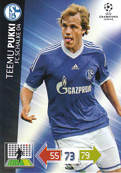 Teemu Pukki Schalke 04 2012/13 Panini Adrenalyn XL CL #244